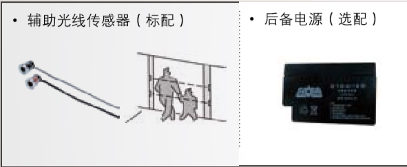 附加功能（备用电源、辅助光线传感器）